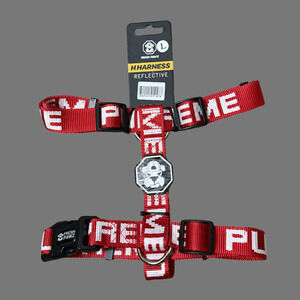 Fresh Pawz - Pupreme | H-Harness Dog Harness Red/White Size L NWT